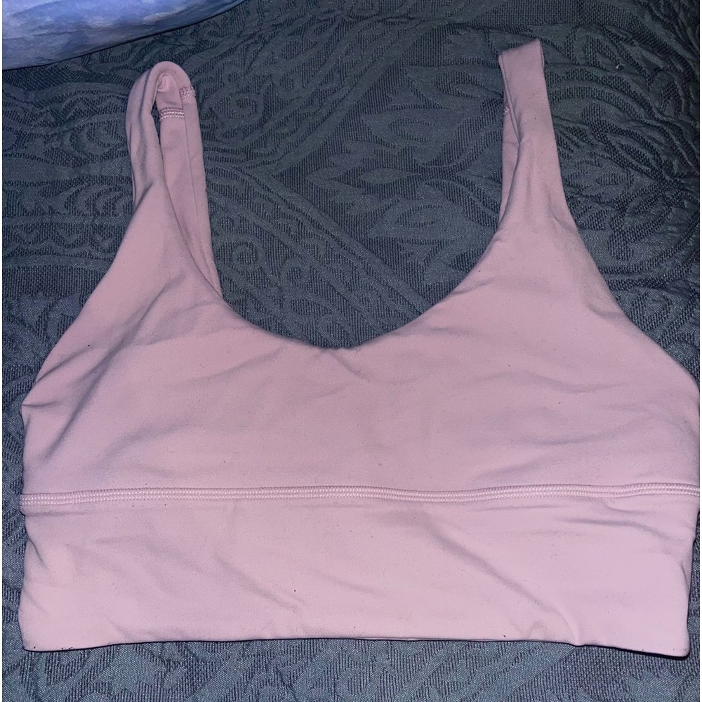 lululemon pink peony sports bra size 6
